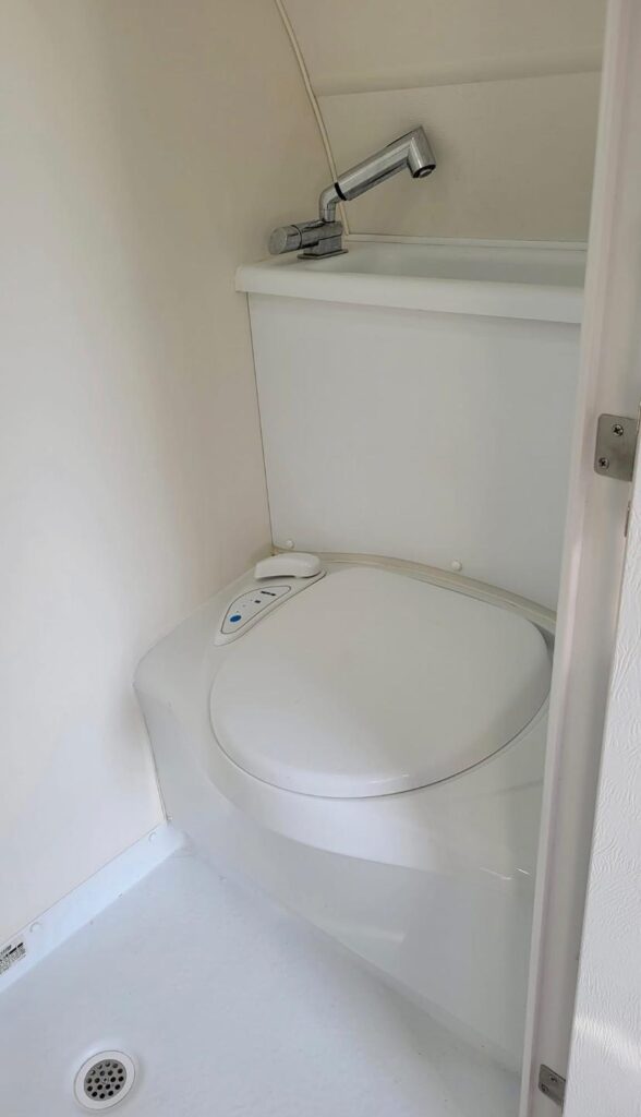teardrop camper with bathroom
